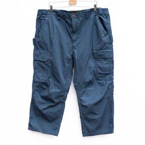 Boulder Creek Pants Men Big 44/26* Carpenter Outdoor Camping Gardening Teal Blue